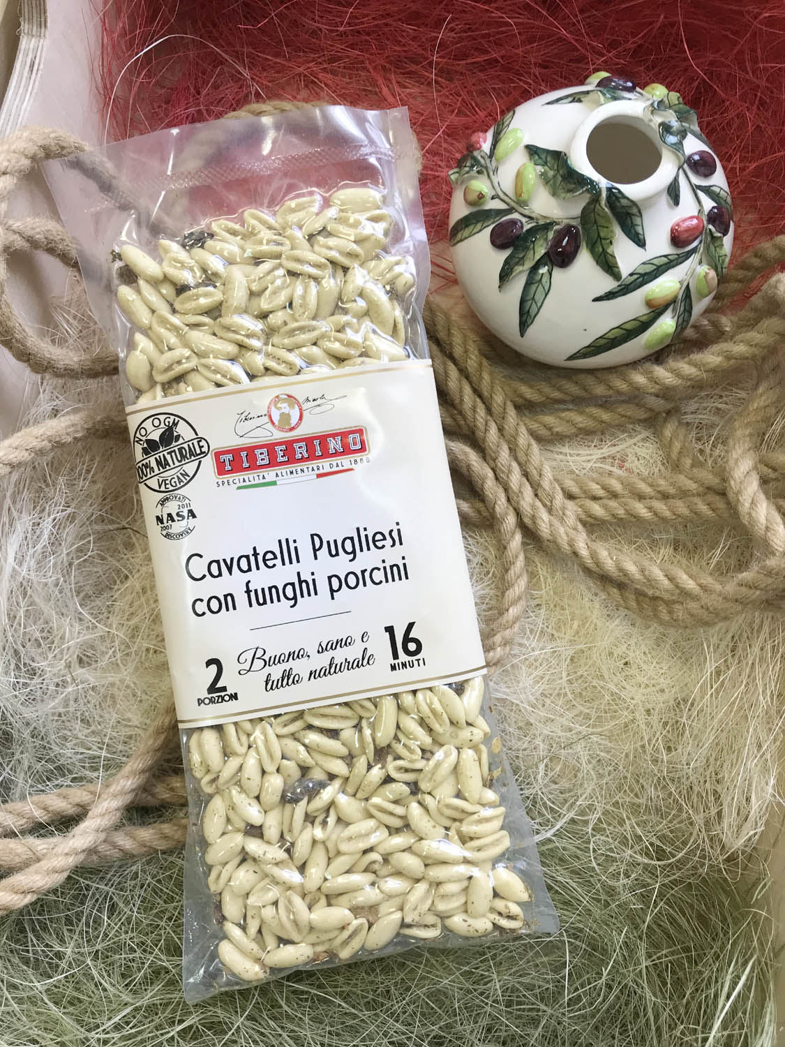 Паста кавателли с белыми грибами