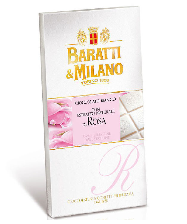 Шоколад белый с розой. Купить интернет-магазине Olivaitalia