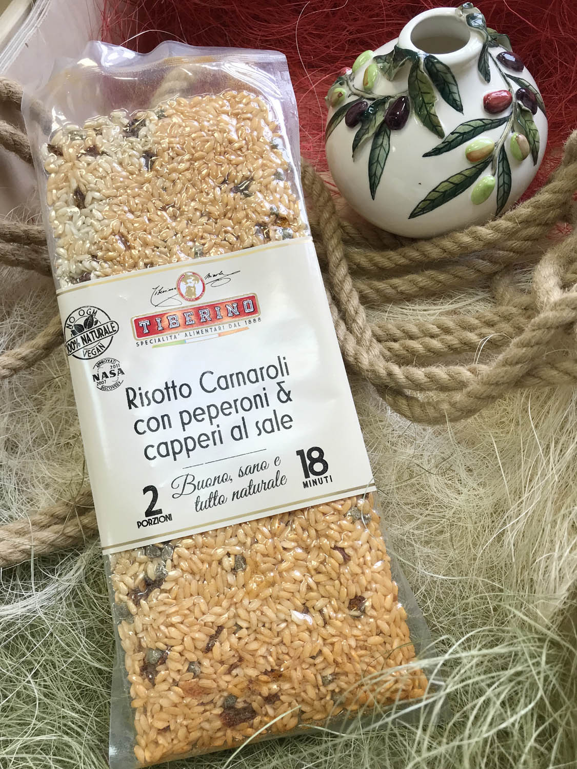 Ризотто с красным сладким перцем и каперсами. Купить интернет-магазине Olivaitalia