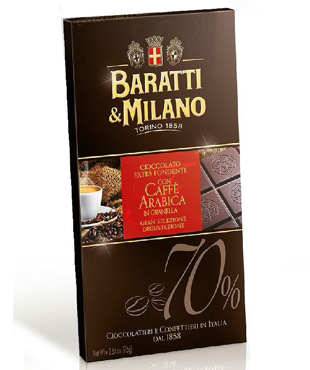 Шоколад горький с зернами кофе арабика. Купить интернет-магазине Olivaitalia