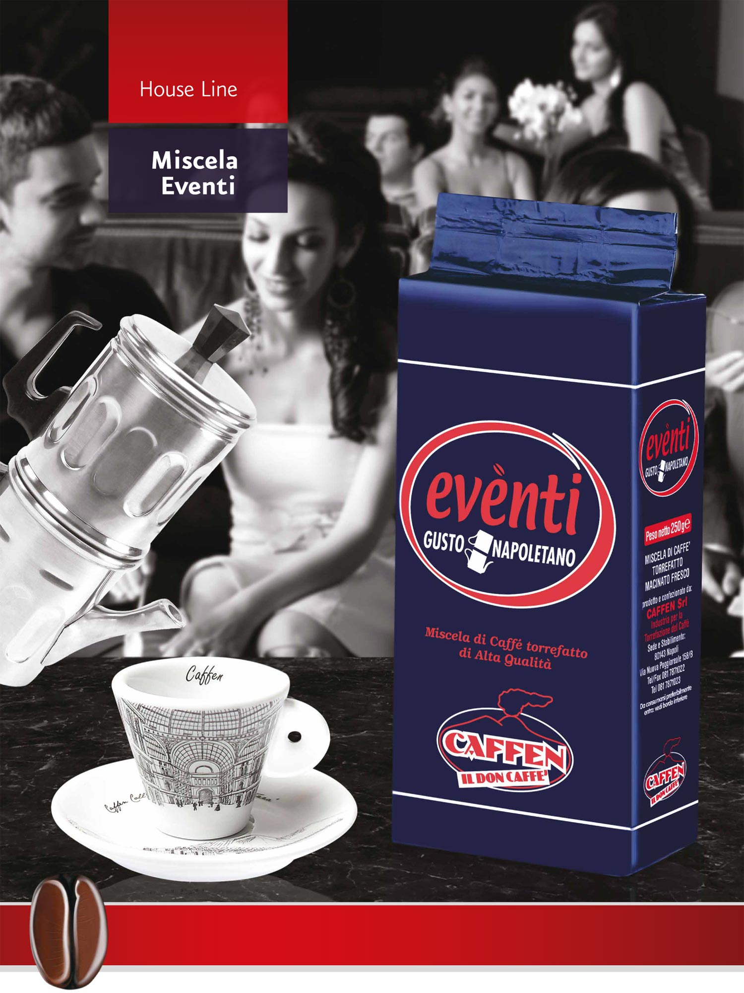 Кофе молотый, бленд Eventi