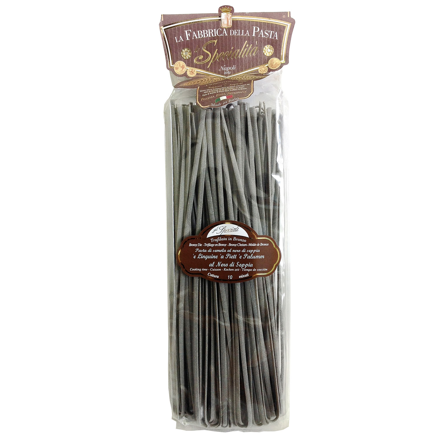 Паста Лингвине с чернилами каракатицы