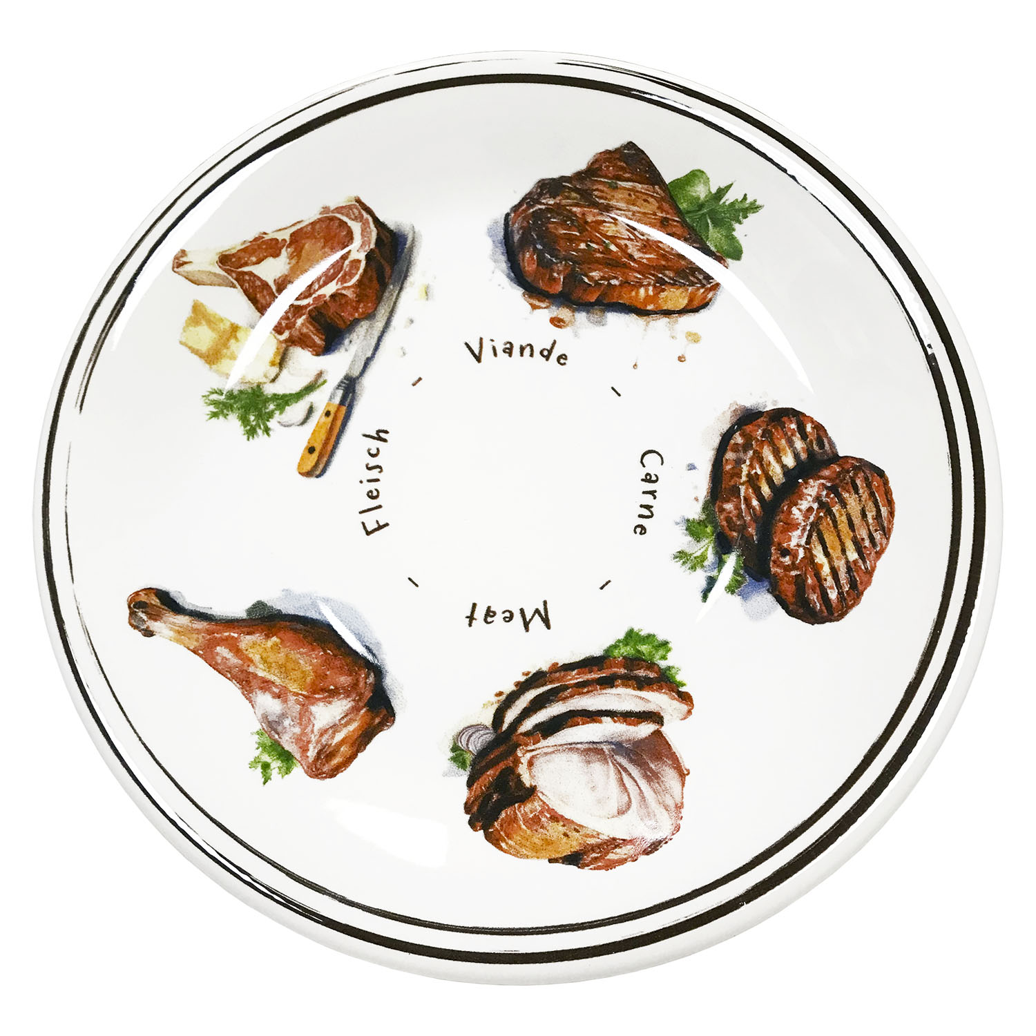 Тарелка, дизайн "Мясная тарелка", диаметр 27см