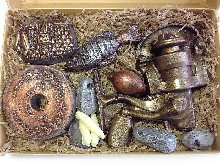 Набор фигурного шоколада "Рыбак" 