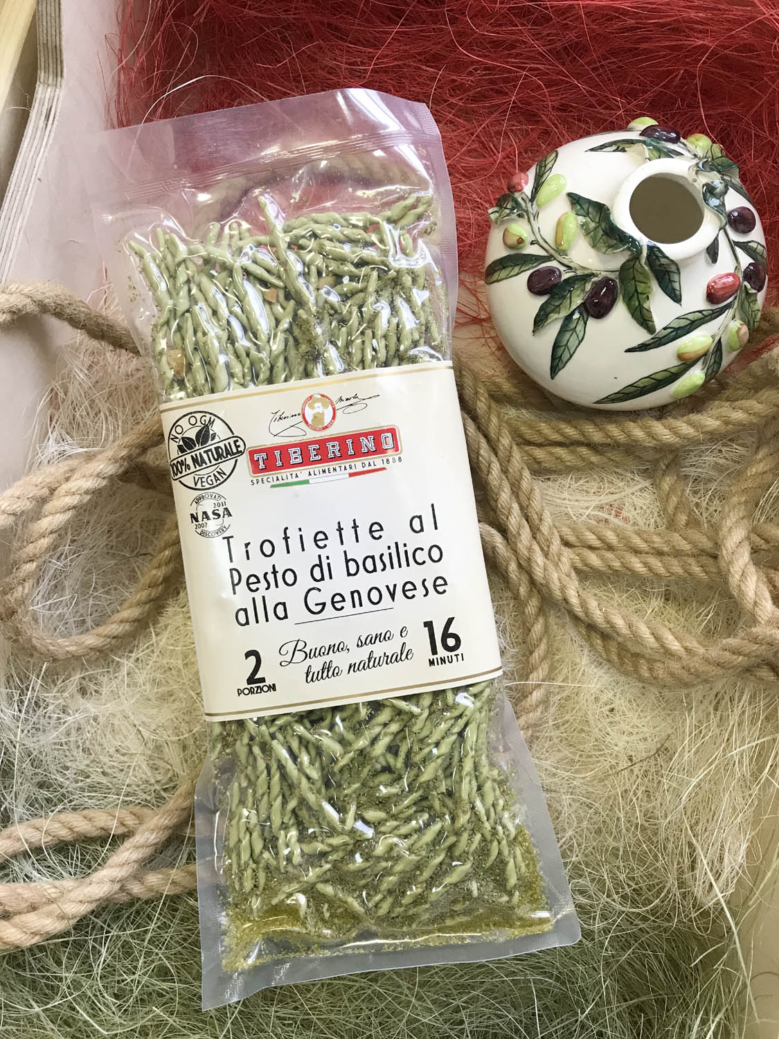 Паста трофьетте с песто по-генуэзски. Купить интернет-магазине Olivaitalia