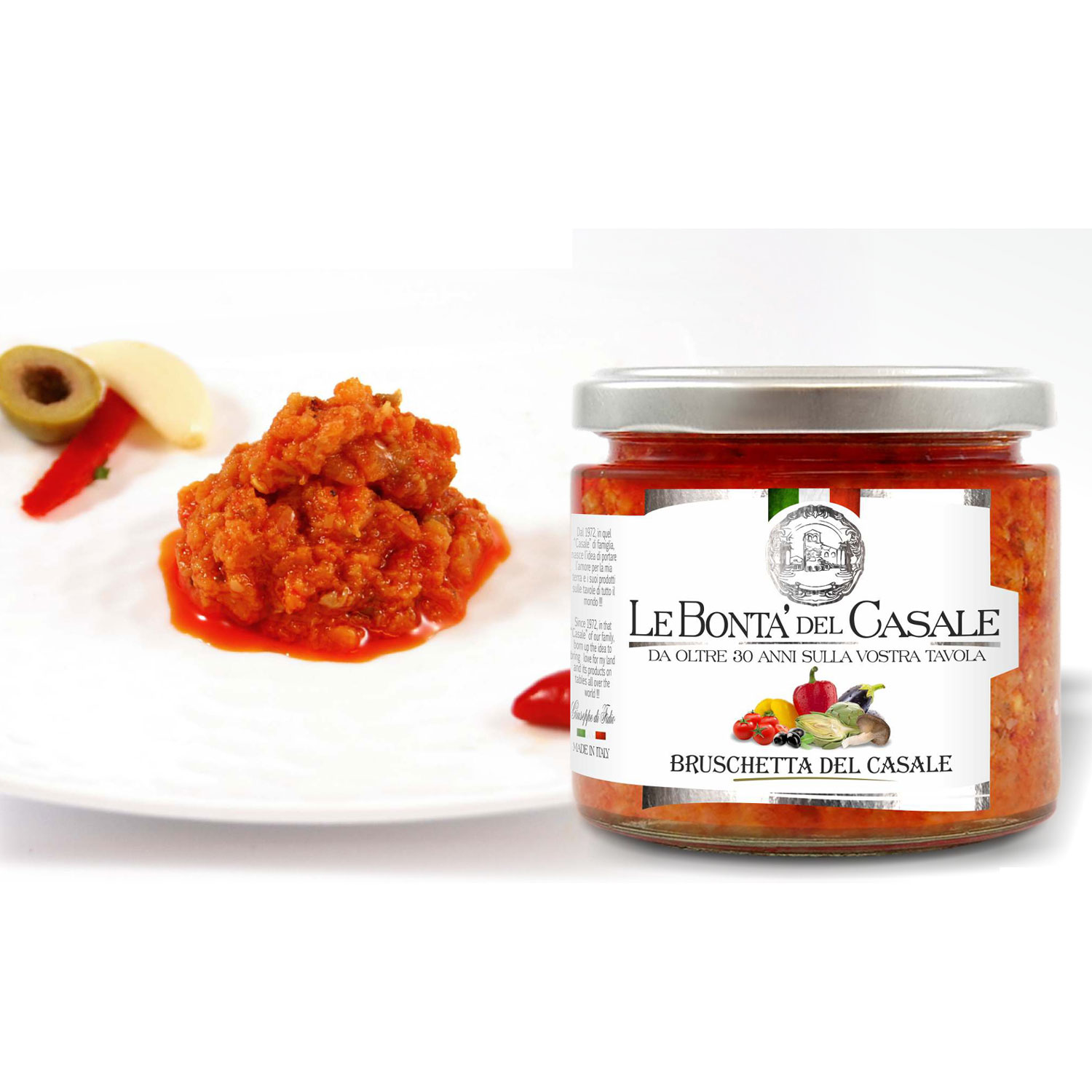 Брускетта по-деревенски. Купить интернет-магазине Olivaitalia