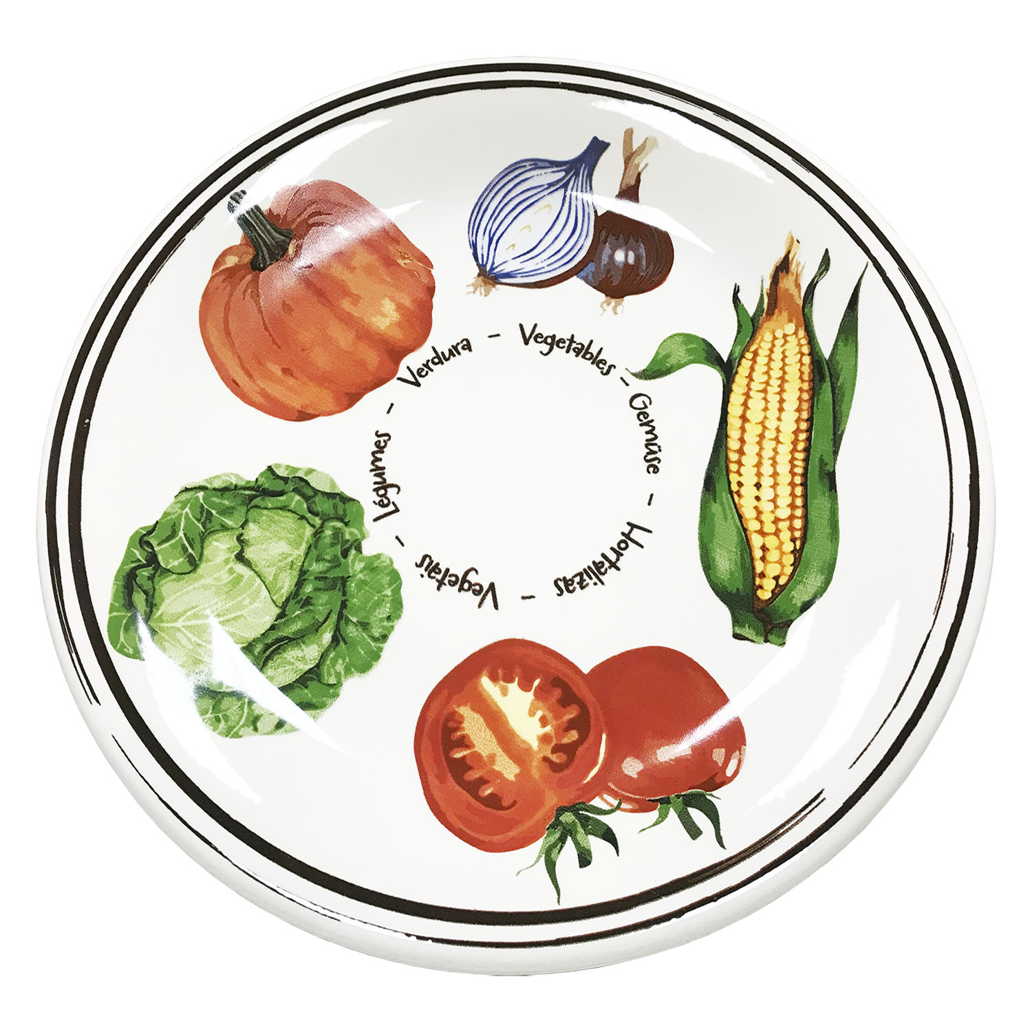 Тарелка, дизайн "Овощная тарелка", диаметр 27см. Купить интернет-магазине Olivaitalia