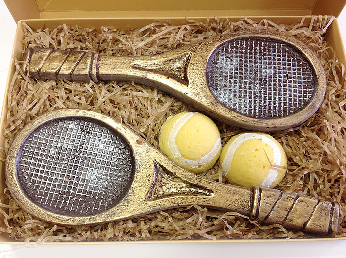 Набор фигурного шоколада "Большой теннис" . Купить интернет-магазине Olivaitalia