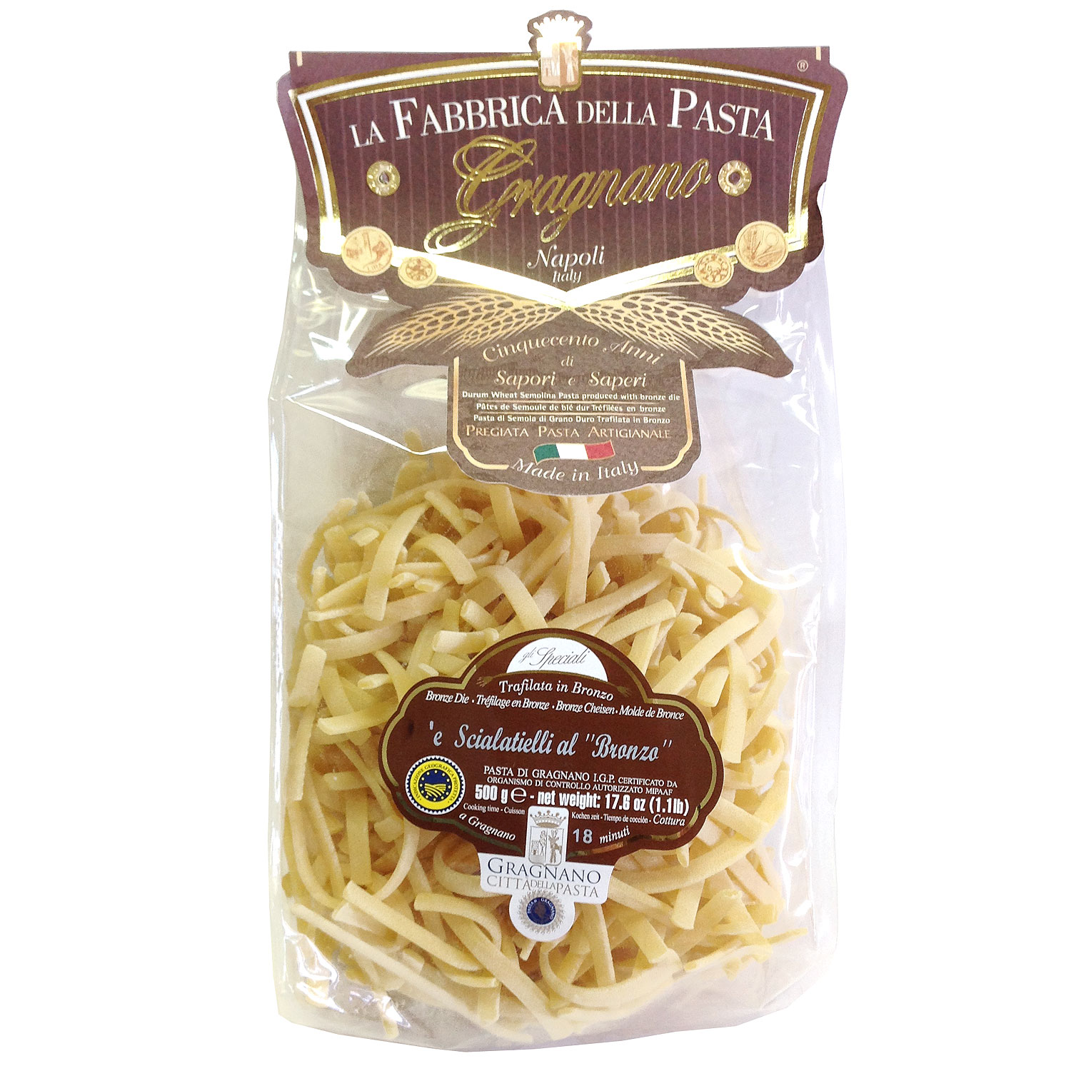 Паста Шиалатьелле на бронзовой фильере