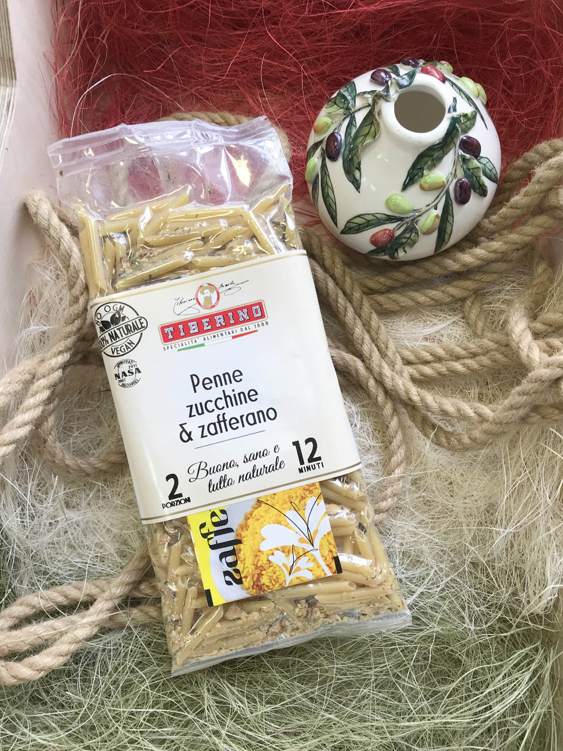 Паста пеннетте с цуккини и шафраном. Купить интернет-магазине Olivaitalia