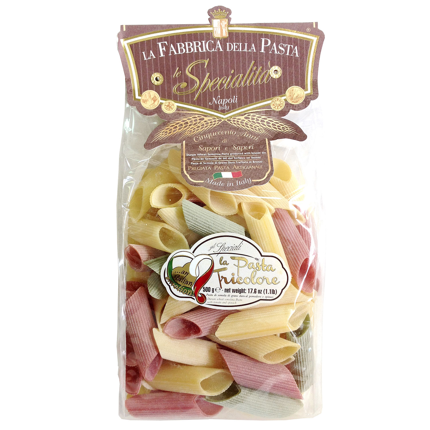 Паста Ригатони Триколор