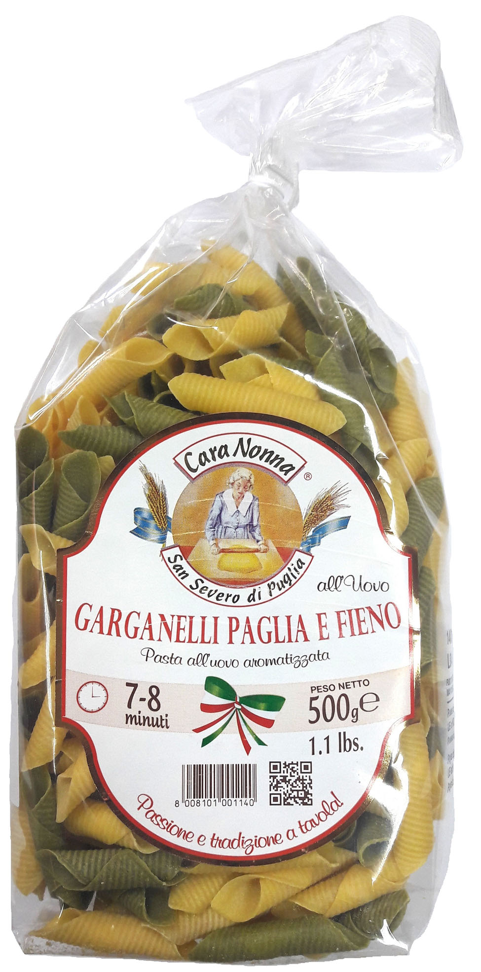 Паста ГАРГАНЕЛЛИ, двухцветная. Купить интернет-магазине Olivaitalia