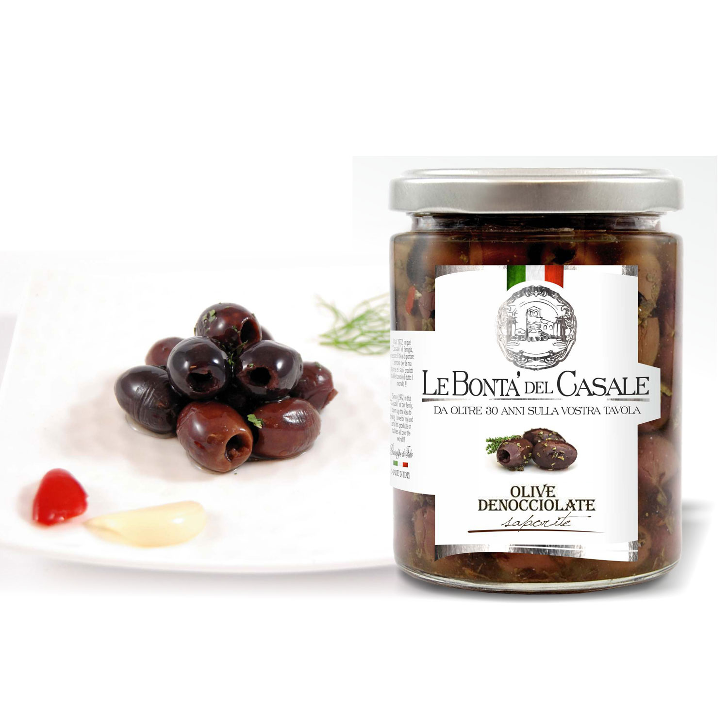 Маслины без косточки с травами и специями