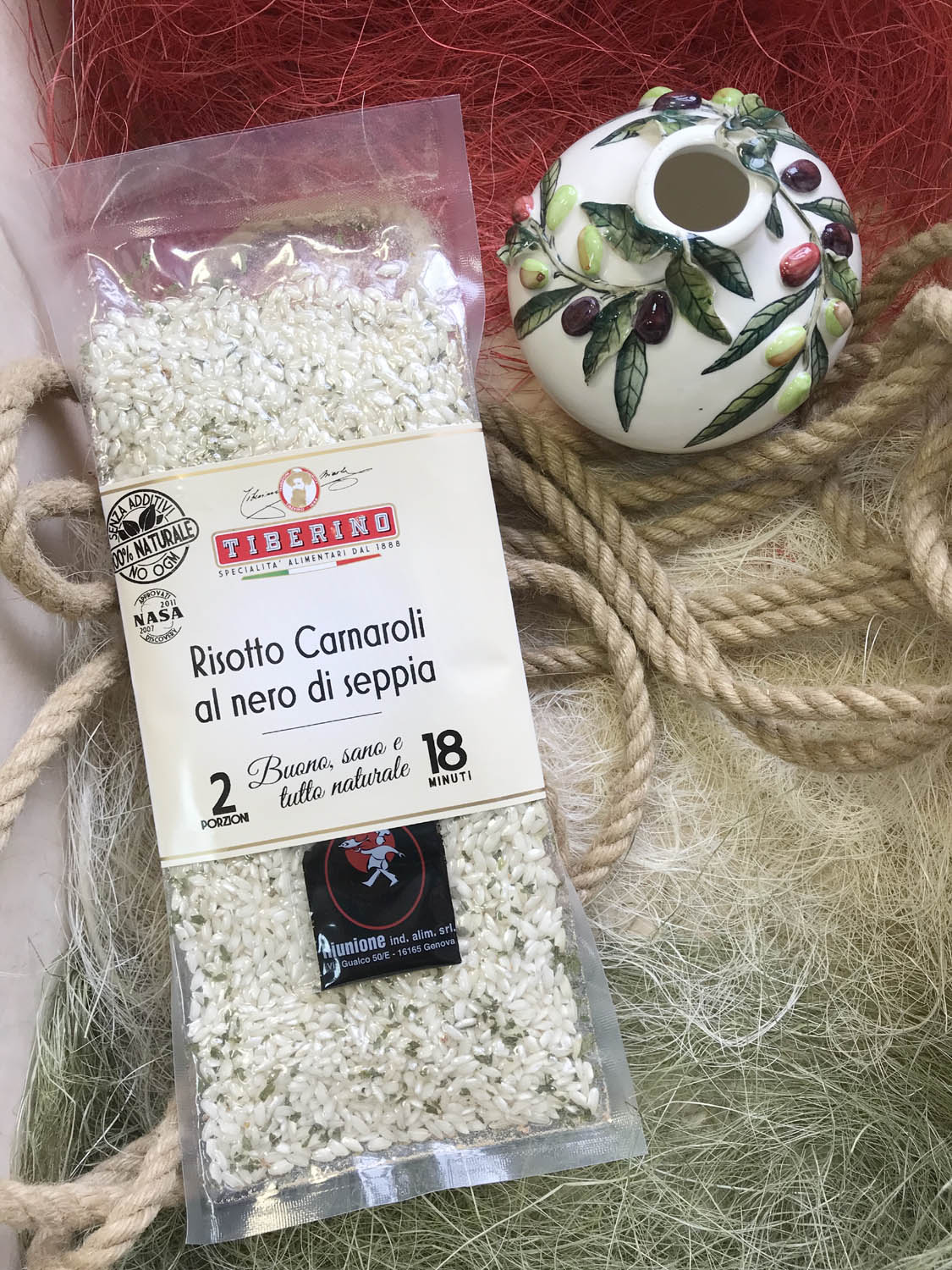 Ризотто «Трапани» с чернилами каракатицы. Купить интернет-магазине Olivaitalia