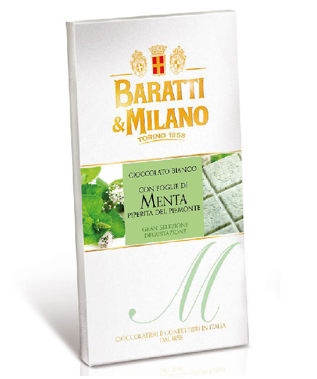 Шоколад белый с мятой. Купить интернет-магазине Olivaitalia