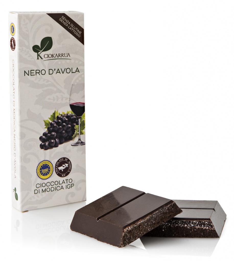 Шоколад с красным вином Неро д'Авола из Модики IGP