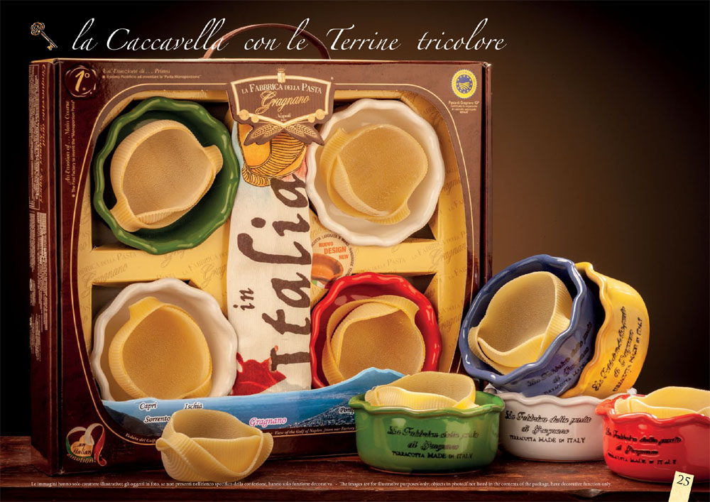 Набор "УЖИН В КОМПАНИИ (ИТАЛИЯ)" с пастой Большая ракушка для запекания бренда La Fabbrica della Pasta di Gragnano
