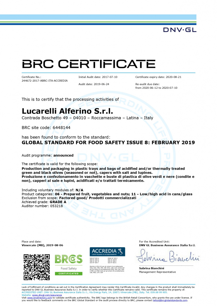 Lucarelli - консервированные сицилийские оливки и маслины