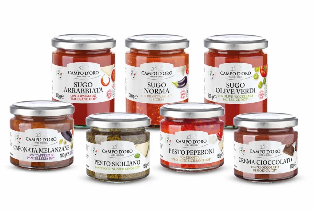 Campo d'Oro - готовые соусы, овощная и фруктовая консервация