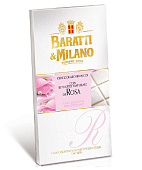 Шоколад белый с розой