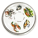 Тарелка, дизайн "Морепродукты", диаметр 27см